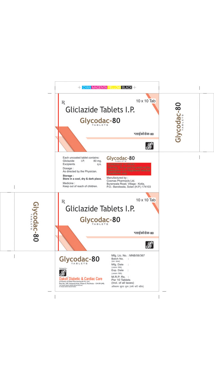 GLYCODAC-80 -  Diabetic & Cardiac Care | Daksh Pharmaceuticals Private Limited
