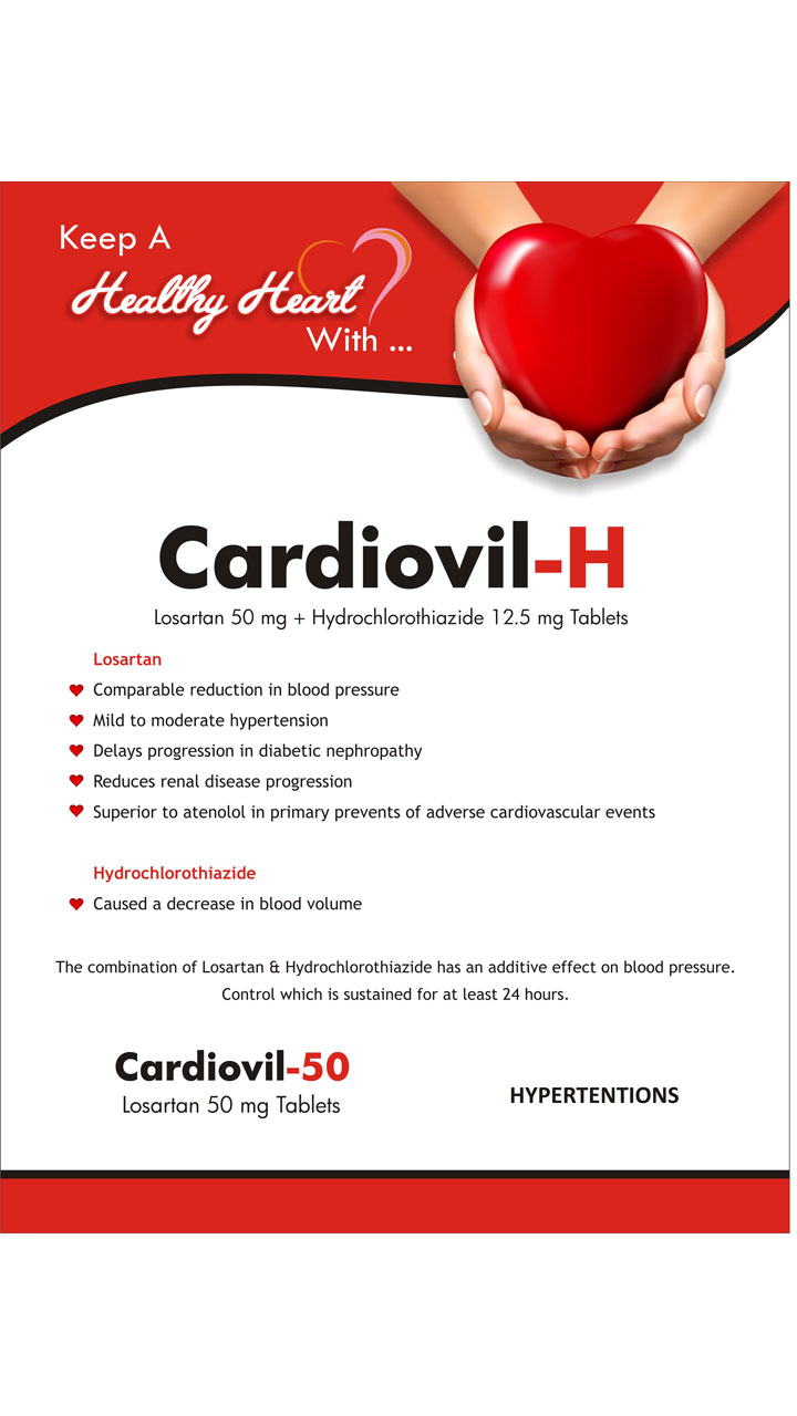 CARDIOVIL-50 -  Diabetic & Cardiac Care | Daksh Pharmaceuticals Private Limited