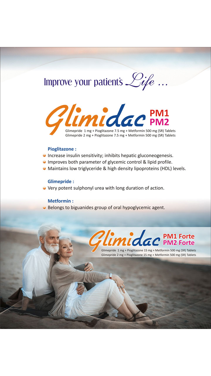 GLIMIDAC PM 2 -  Diabetic & Cardiac Care | Daksh Pharmaceuticals Private Limited